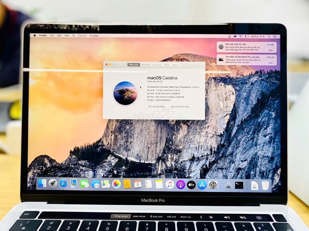 Macbook Pro 13" 2020 - Core i7 Ram 16Gb SSD 512Gb