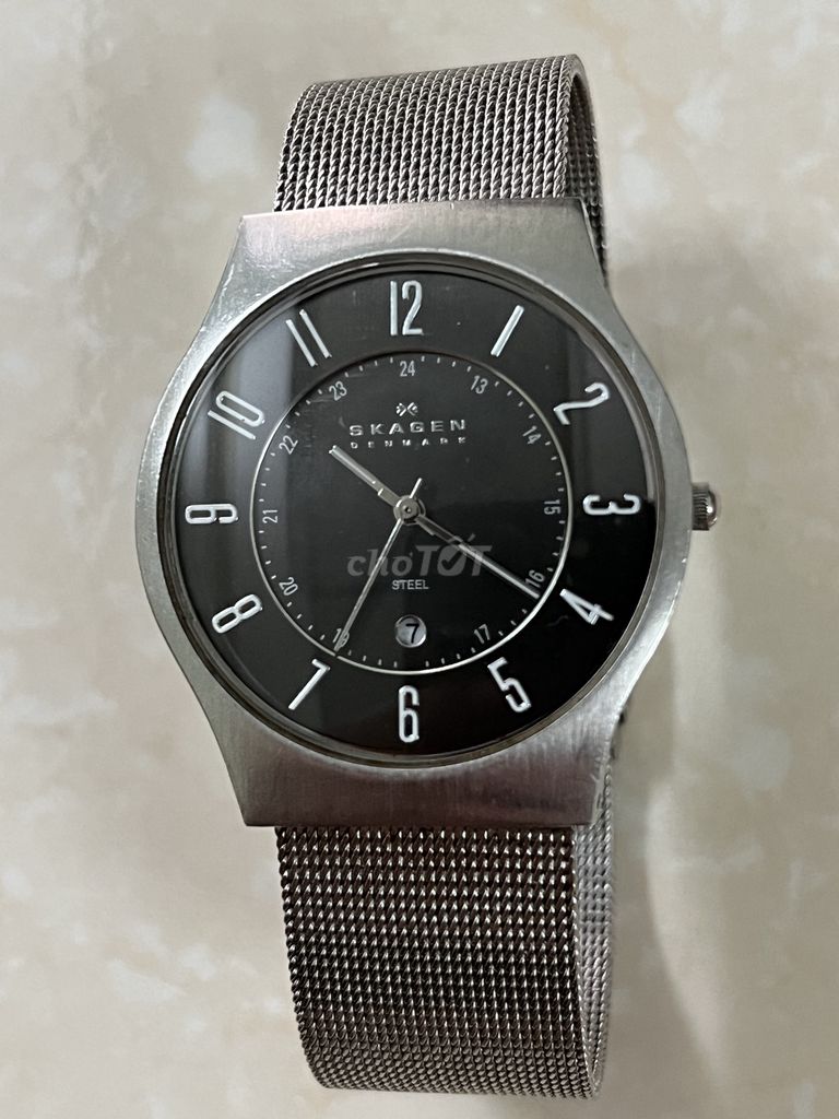 Đồng hồ Skagen Đan Mạch Nam Bạc size 37. Mua bán Đồng hồ tại Huyện Mê Linh Hà Nội được đăng bởi Thông Lê hình 1