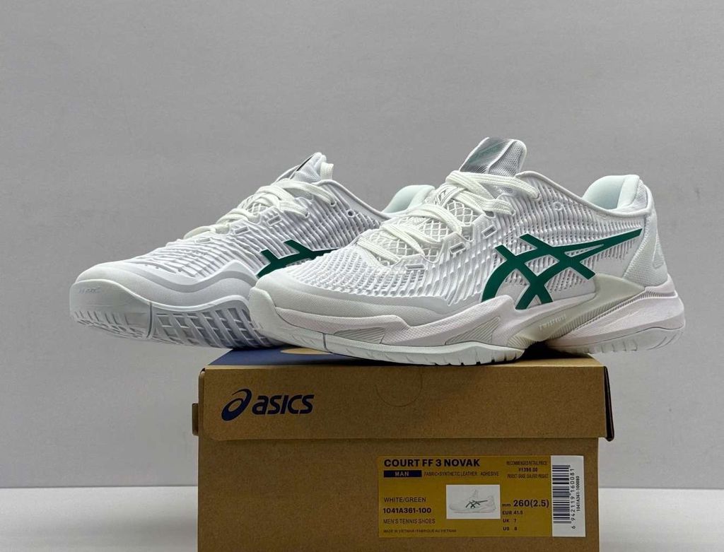 Giày tennis Asics Court FF 3 Novak Nam trắng xanh. Mua bán Giày dép tại Quận Gò Vấp Tp Hồ Chí Minh được đăng bởi Anh Ba  Hàng hiệu tuyển Chuyên bán Online uy tín hình 1