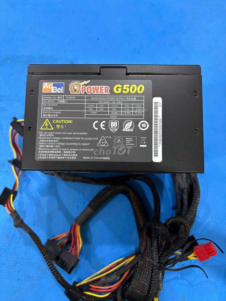 Nguồn AcBell G500 80Plus.