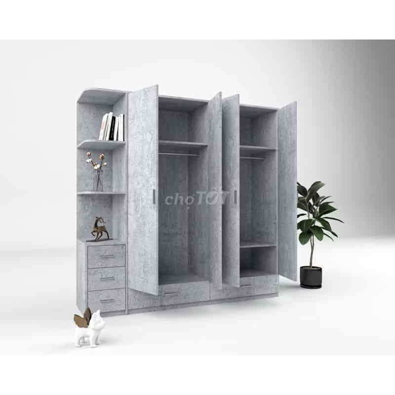 Tủ quần áo gỗ công nghiệp. Mua bán Tủ, kệ gia đình tại Quận Bình Tân Tp Hồ Chí Minh được đăng bởi Nội Thất Quang Khải hình 1