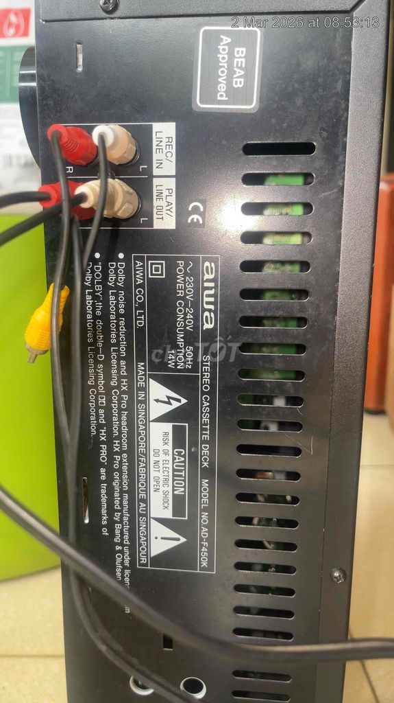 Đầu Câm AIWA 1 cửa băng điện 220V. Mua bán Tivi, Âm thanh tại Quận Nam Từ Liêm Hà Nội được đăng bởi thanhuyen hình 1