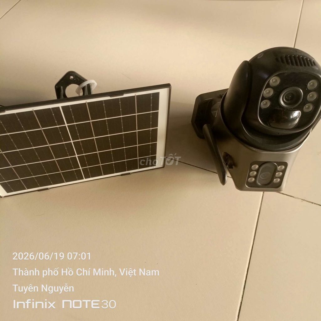 Camera giám sát 4G Wifi năng lượng mặt trời. Mua bán Máy ảnh, Máy quay tại Quận 6 Tp Hồ Chí Minh được đăng bởi Tuyen hình 1