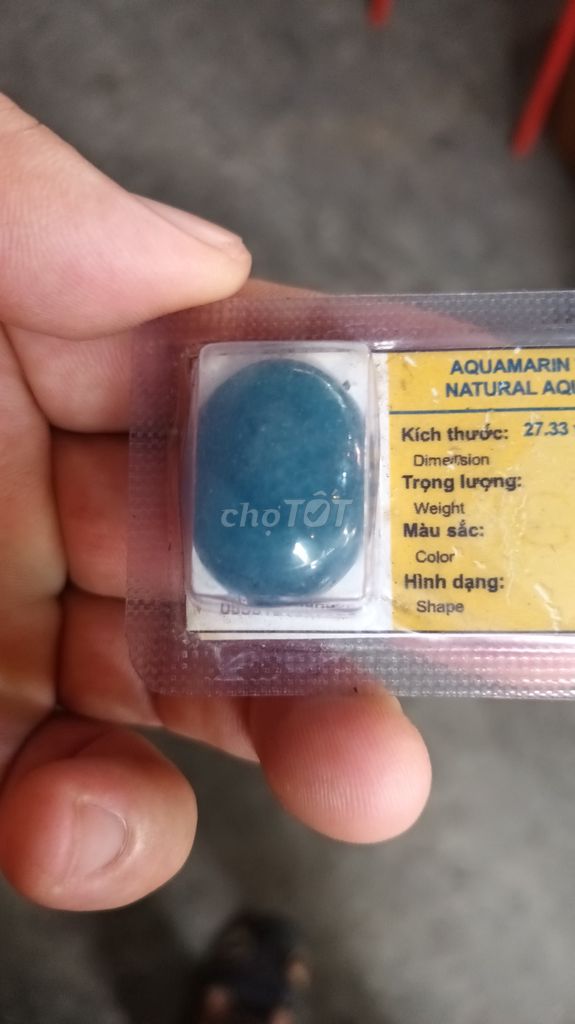 Bán mặt trang sức đá quý aqua xanh biển kiểm đinh