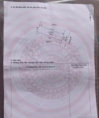 Chuyển nhượng lô đất giãn dân Dự Án Cầu Tứ Liên