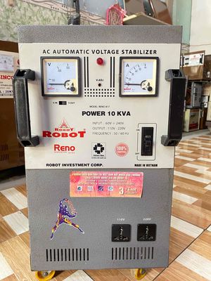 ổn áp 10kva robot reno dãi 60v-240v lõi đồng 100%. Mua bán Đồ chuyên dụng, Giống nuôi trồng tại Quận Bình Tân Tp Hồ Chí Minh được đăng bởi  ổn áp cũ bình tân 