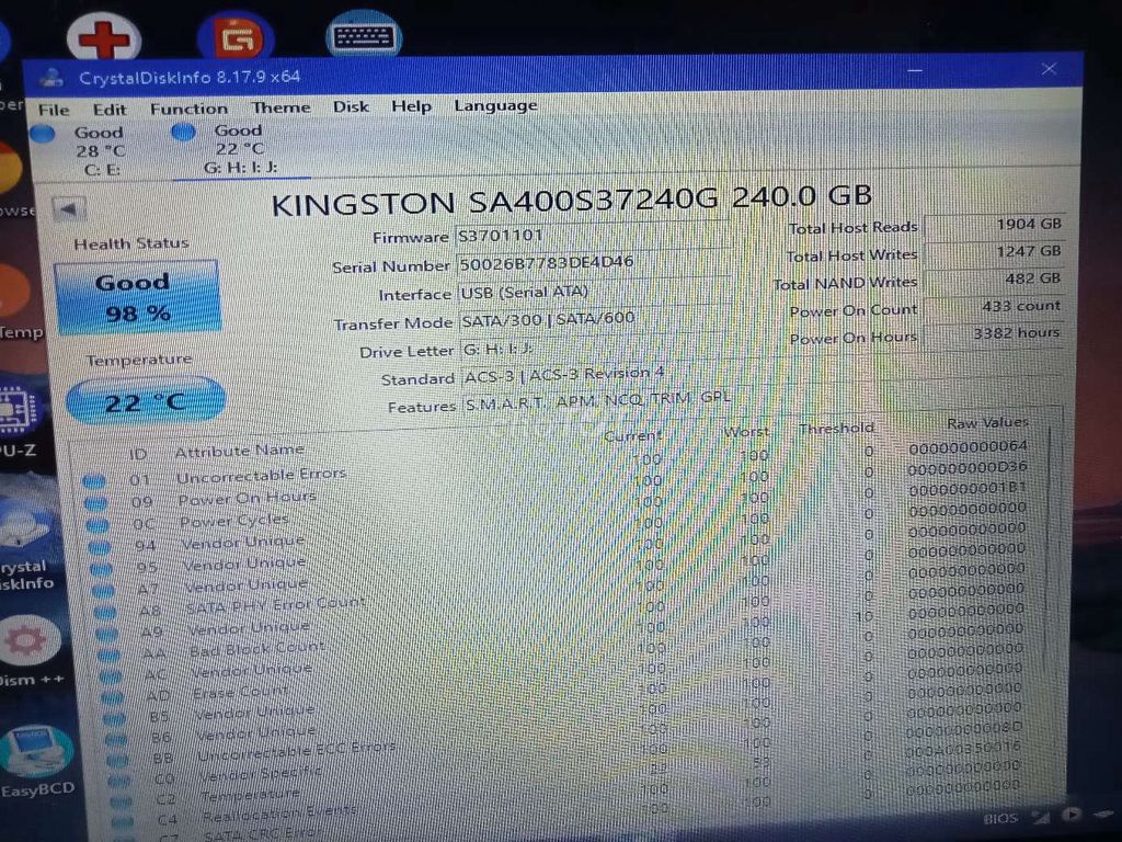 Thanh lý ssd 240g Kington