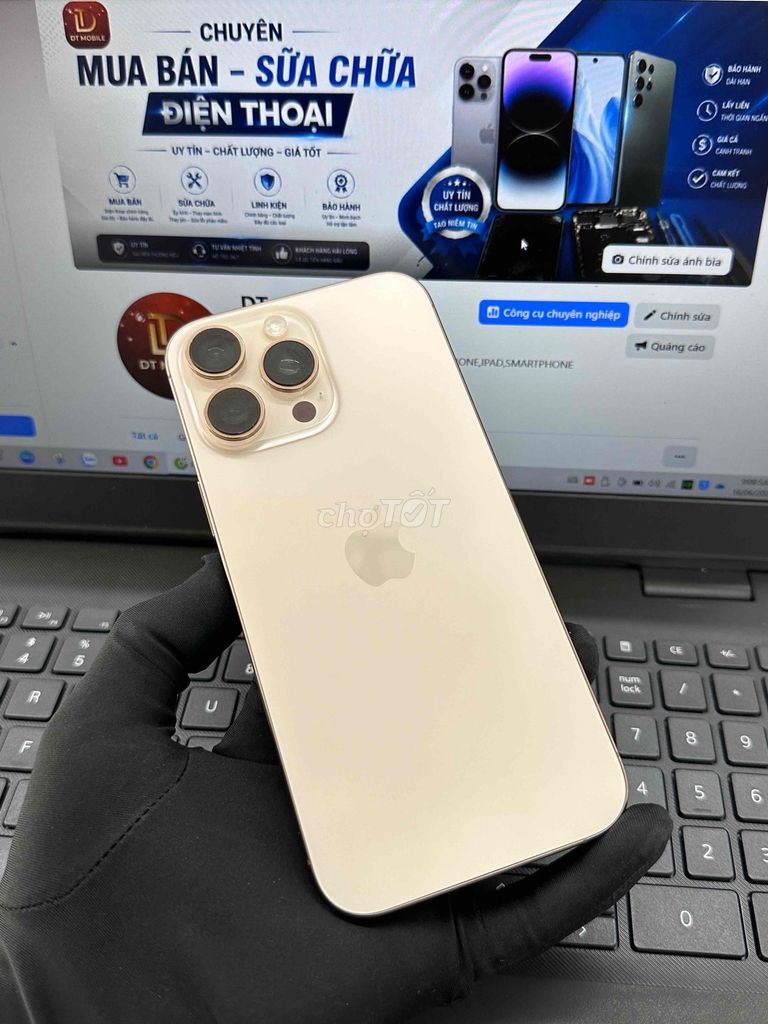Apple iPhone 16 Pro Max 256GB MÁY QUỐC TẾ MỸ 99%. Mua bán Điện thoại tại Thành phố Biên Hòa Đồng Nai được đăng bởi DT MOBILE BIÊN HOÀ hình 1