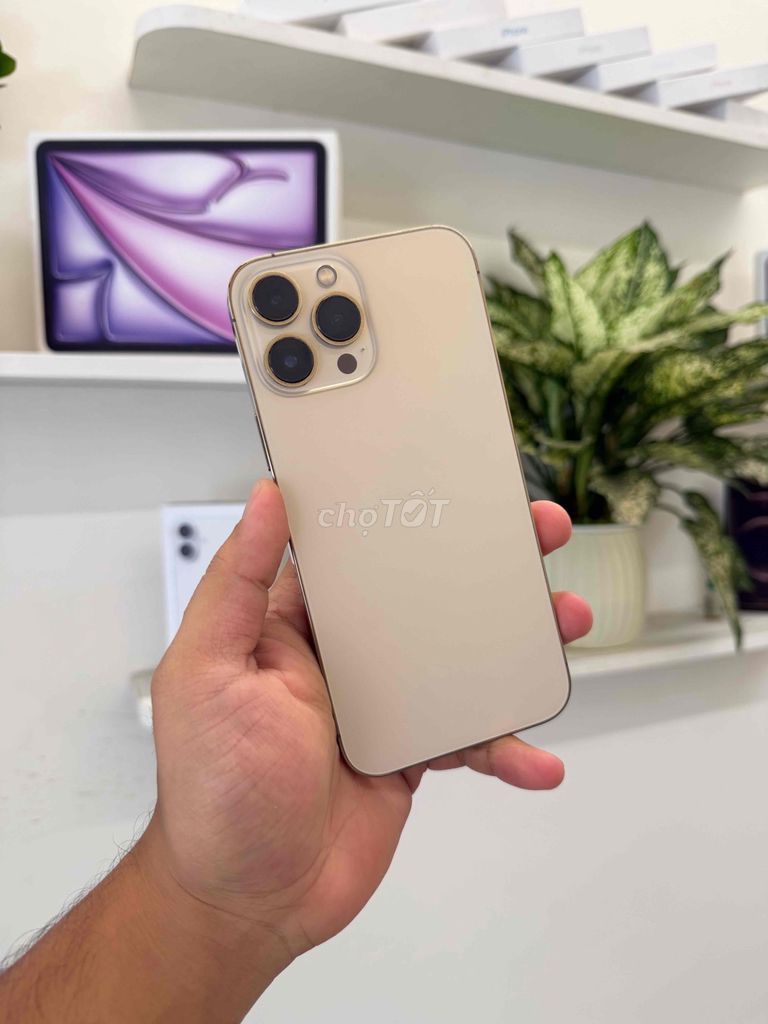 iPhone 13 Pro Max 256GB Vàng máy đẹp . pin 100%. Mua bán Điện thoại tại Quận Đống Đa Hà Nội được đăng bởi Bùi Hiếu  H iStore hình 1