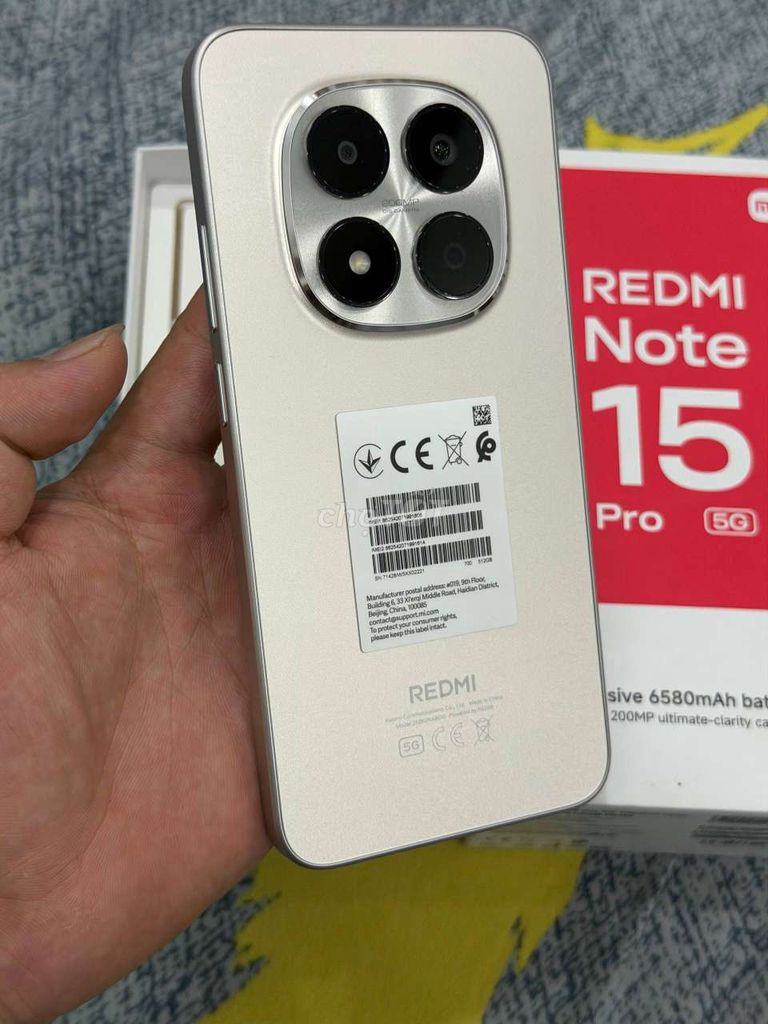 Redmi Note 15 Pro 5G 512GB có BH 1 đổi 1 TGDD. Mua bán Điện thoại tại Quận Tân Phú Tp Hồ Chí Minh được đăng bởi LUCKY SHOP hình 1