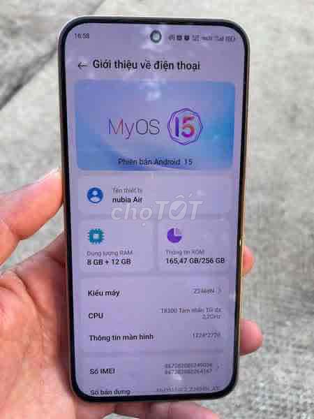 Nubia Air 5G 8GB/256GB. Mua bán Điện thoại tại Huyện Bàu Bàng Bình Dương được đăng bởi Tuấn Chứ Ai hình 1