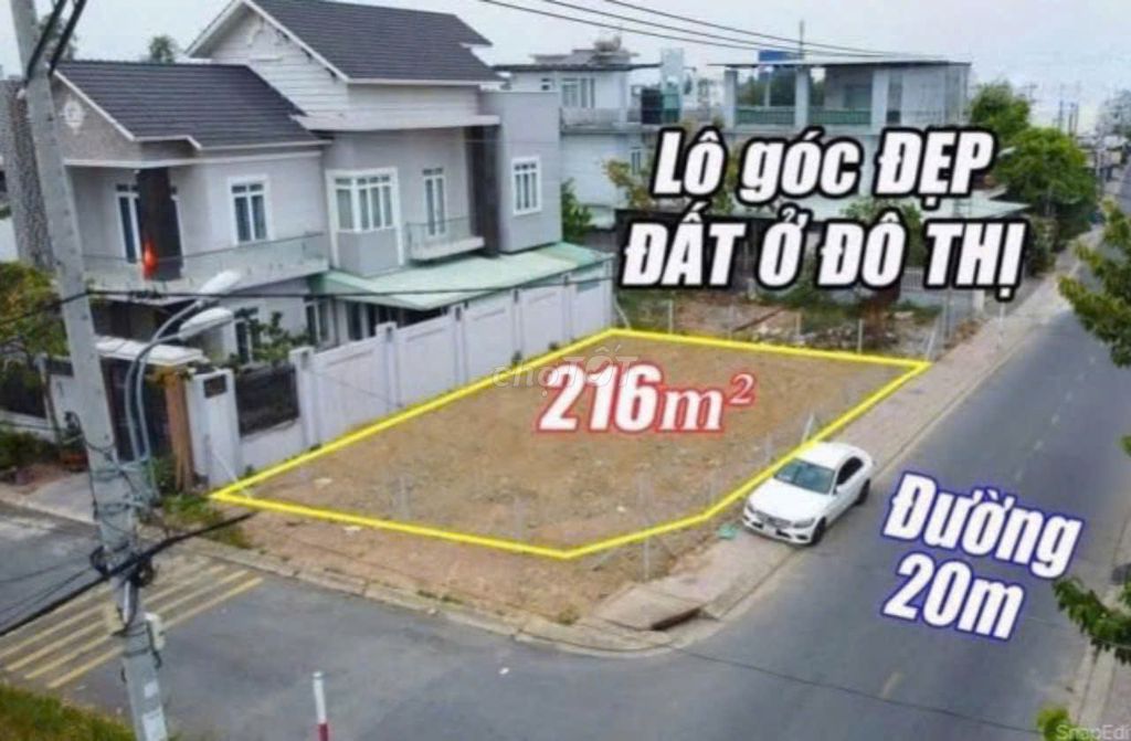 NGỘP CẦN RA GẤP LÔ GÓC 2 MẶT TIỀN TT CỦ CHI 216M2 GIÁ 500 TRIỆU SHR