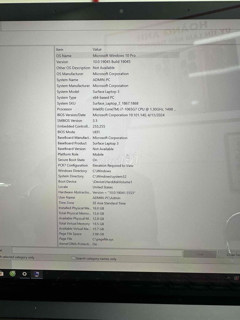 Microsoft Surface Laptop 3 i7 16GB/238GB Like New. Mua bán Laptop tại Quận Phú Nhuận Tp Hồ Chí Minh được đăng bởi HoangAnh 255 hình 1
