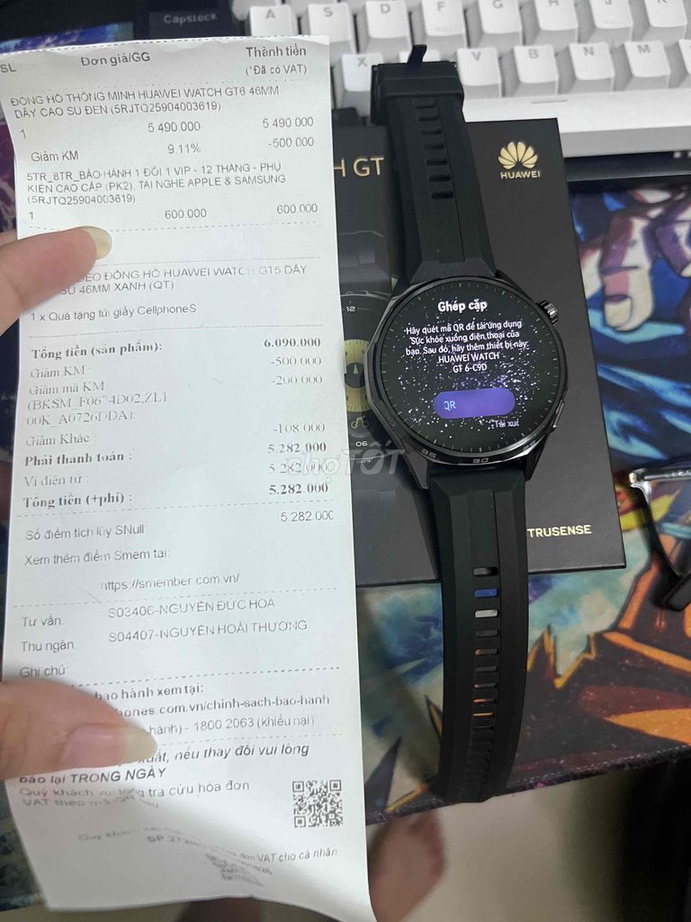 Huawei Watch GT 6 Đen. Mua bán Thiết bị đeo thông minh tại Quận Gò Vấp Tp Hồ Chí Minh được đăng bởi Nhật Đông hình 1