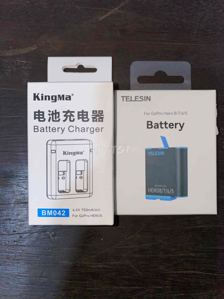 Pin Dock sạc Telesin Kingma GoPro 5/6/7/8 mới. Mua bán Phụ kiện (Màn hình, Chuột...) tại Huyện Đất Đỏ Bà Rịa - Vũng Tàu được đăng bởi Steven hình 1