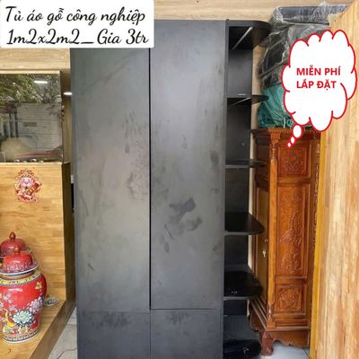 Tủ quần áo liền kệ gỗ MDF lõi xanh 1m2x2m2 như mới. Mua bán Tủ, kệ gia đình tại Thành phố Thủ Đức Tp Hồ Chí Minh được đăng bởi Kho Bàn Ghế Cũ