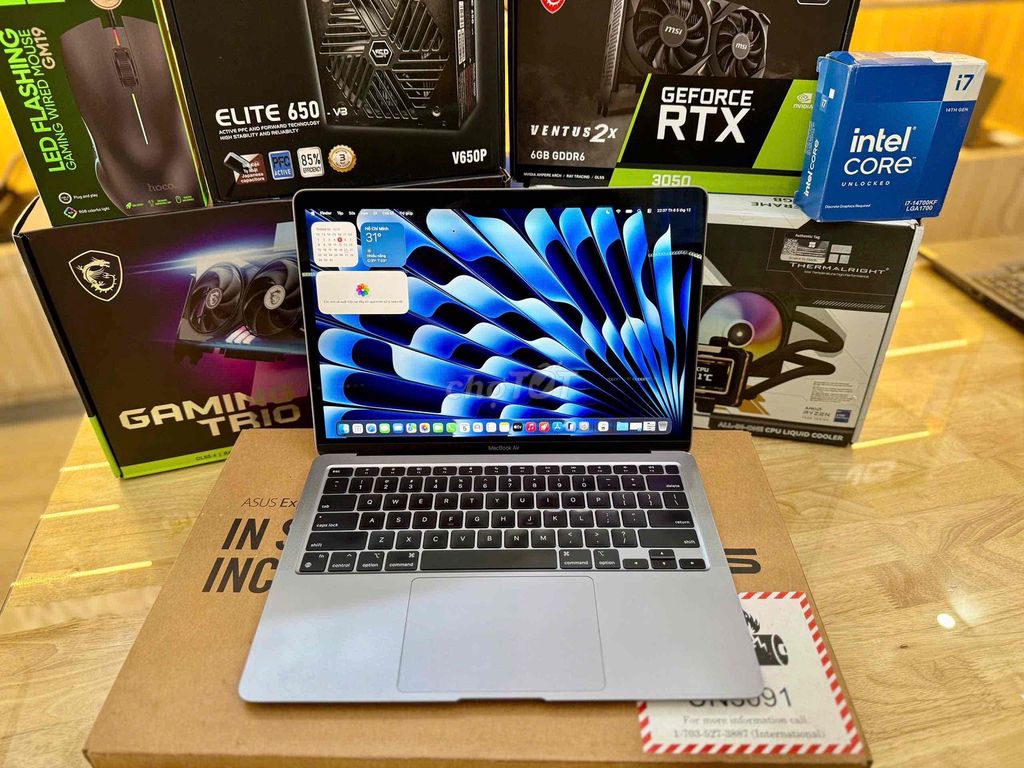 Macbook Air M1 8G/256G/Pin 94% nguyên Zin. Mua bán Laptop tại Quận Ninh Kiều Cần Thơ được đăng bởi mua bán laptop Thành Võ Cần Thơ hình 1
