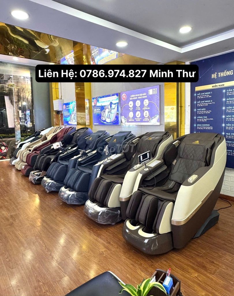 THANH LÝ GHẾ MASSAGE 4D GIÁ CHỈ TỪ 7 TRIỆU 900