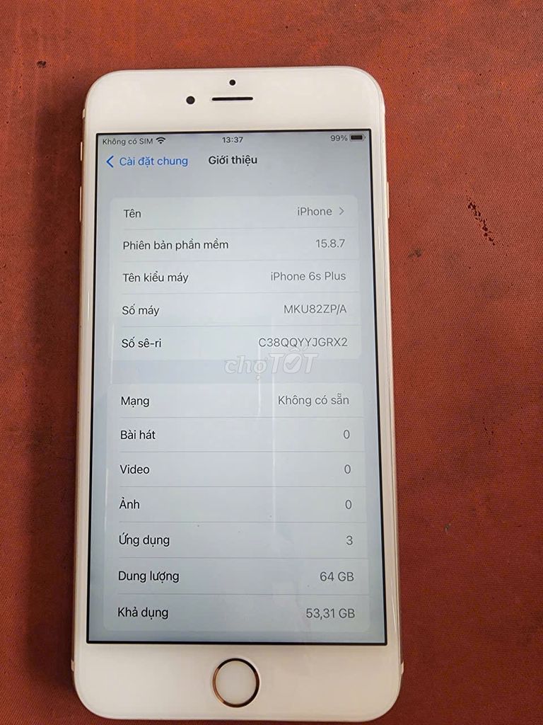 Apple iPhone 6S Plus 64GB Vàng. Mua bán Điện thoại tại Quận 12 Tp Hồ Chí Minh được đăng bởi Toàn hình 1