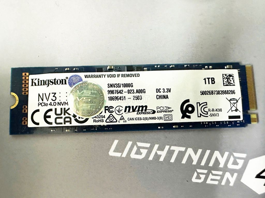 Thẻ NVME 1TB chính hãng Kingston bảo hành 2028. Mua bán Linh kiện (RAM, Card...) tại Quận Hải Châu Đà Nẵng được đăng bởi Thiên An  hình 1