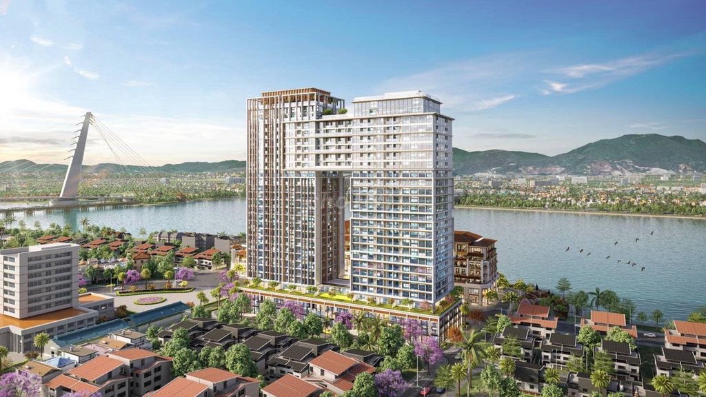 Ngoại giao căn 2PN 68m2 Sun Ponte Đà Nẵng view sông Hàn giá 3.7 tỉ