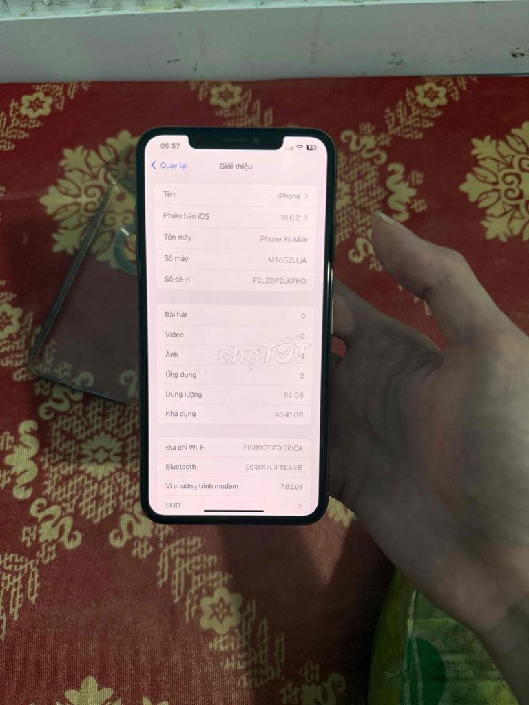 iPhone Xs Max bản 64gb Vàng Quốc tế zin keng. Mua bán Điện thoại tại Thành phố Mỹ Tho Tiền Giang được đăng bởi Thị Phạm hình 1