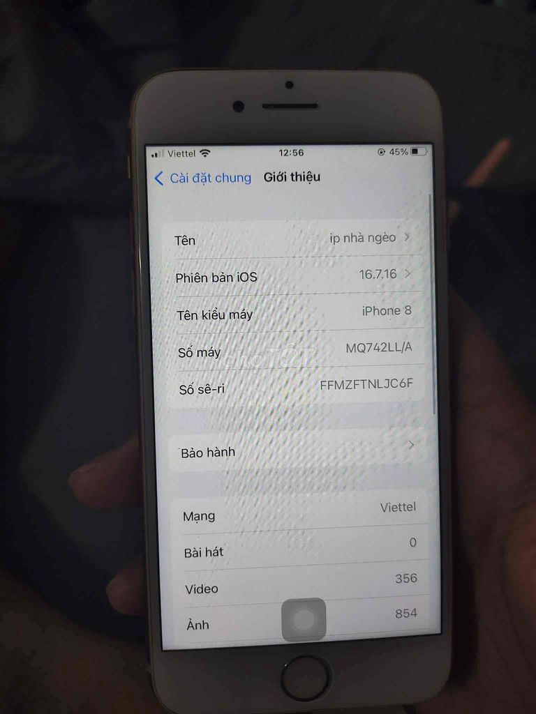 Apple iPhone 8 Trắng Like New. Mua bán Điện thoại tại Quận Bình Tân Tp Hồ Chí Minh được đăng bởi Truong Nguyen hình 1
