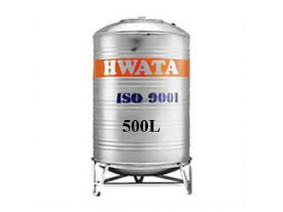 BỒN NƯỚC INOX HWATA 500 LÍT ĐỨNG MỚI 100%