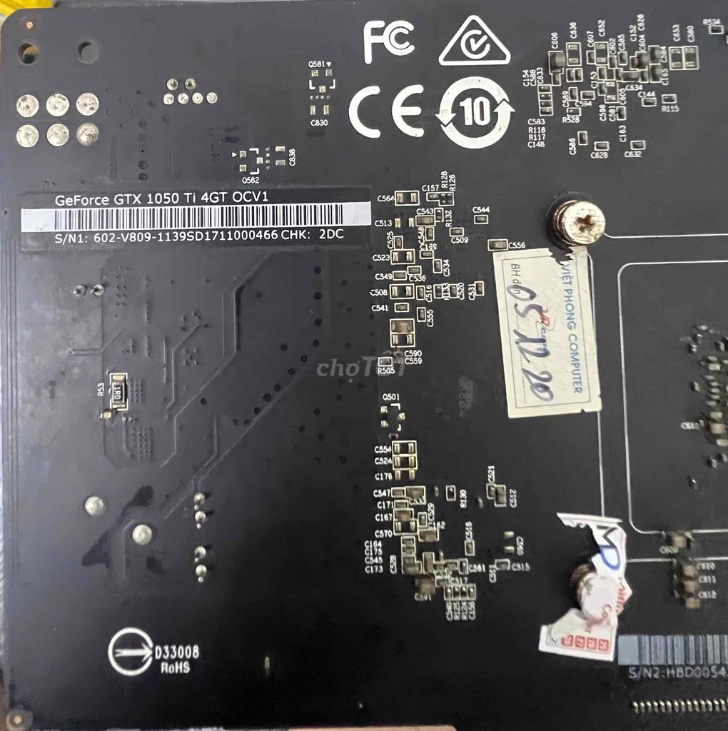 Card đồ họa MSI GeForce GTX 1050 Ti. Mua bán Linh kiện (RAM, Card...) tại Huyện Sóc Sơn Hà Nội được đăng bởi Kiên PC hình 1