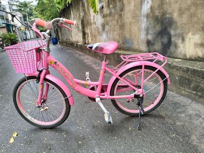 Xe đạp trẻ em bánh 20in màu hồng