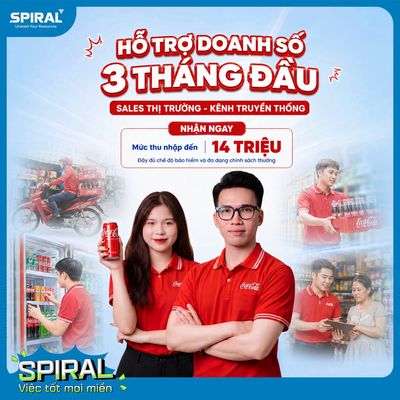 [ COCA-COLA ] TUYỂN DỤNG NHÂN VIÊN SALE THỊ TRƯỜNG
