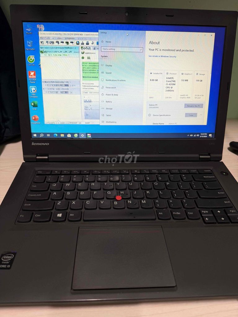 Lenovo ThinkPad L440 i5 8GB/120GB. Mua bán Laptop tại Thành phố Thủ Đức Tp Hồ Chí Minh được đăng bởi thaonguyen hình 1