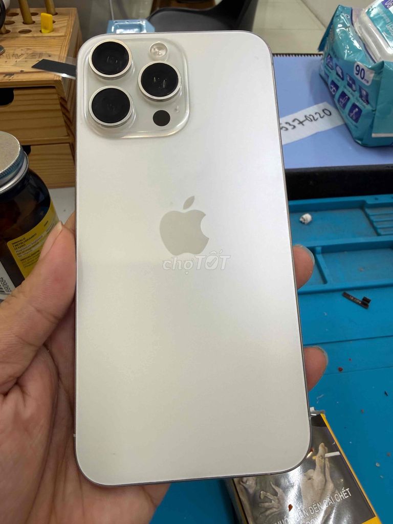 Apple iPhone 15 Pro Max 256GB Trắng. Mua bán Điện thoại tại Quận Lê Chân Hải Phòng được đăng bởi iphone giá rẻ zin chất hình 1