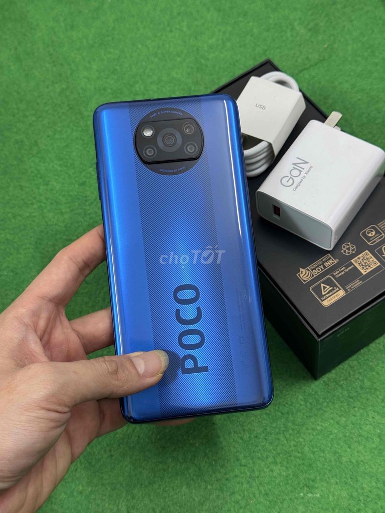 Poco X3 Nfc 6/128 zin đẹp đủ sạc cáp ốp - CÓ COD