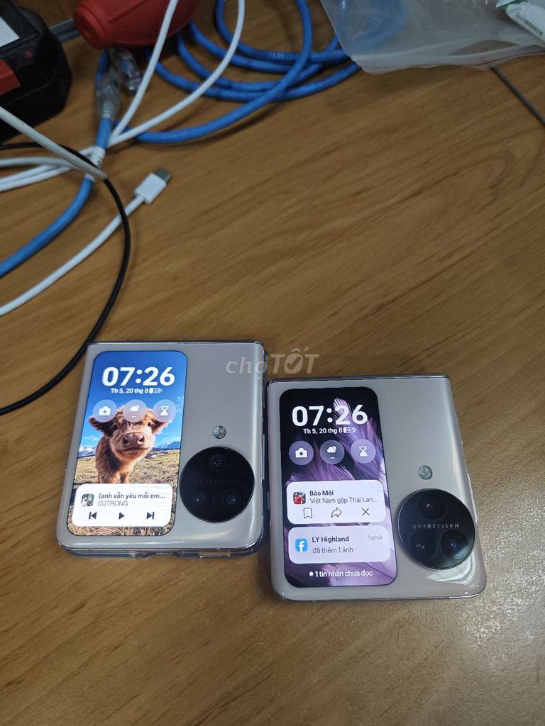 2 máy Oppo Find N3 Flip Hồng. Mua bán Điện thoại tại Quận Tân Phú Tp Hồ Chí Minh được đăng bởi Đồ cũ thanh lý hình 1