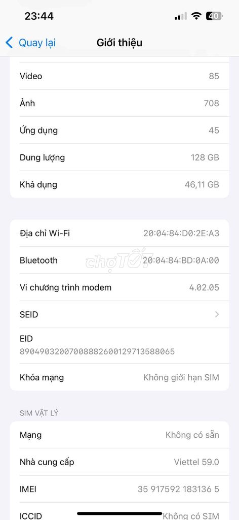 IP13 thường còn bảo hành bản quốc tế phẩy 99%