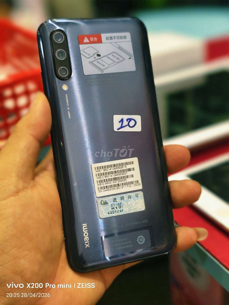 Xiaomi CC 9E 128GB Xám. Mua bán Điện thoại tại Quận Tân Bình Tp Hồ Chí Minh được đăng bởi Táo Bán Lổ hình 1