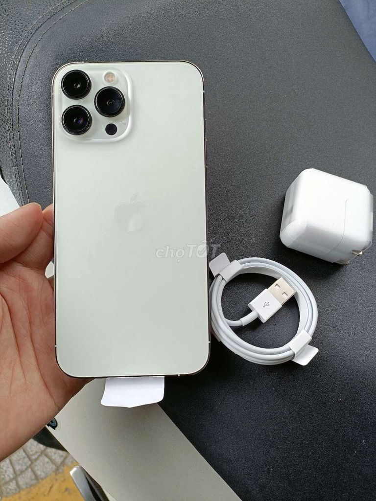 13 Pro Max 256GB Trắng Mới kèm bộ sạc zin bóc 12w. Mua bán Điện thoại tại Quận Thanh Khê Đà Nẵng được đăng bởi TT PHONE hình 1