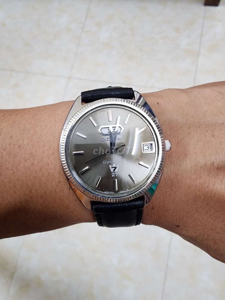 Đồng hồ Citizen Nam dây da 36mm. Mua bán Đồng hồ tại Thành phố Nam Định Nam Định được đăng bởi Hà Sơn hình 1