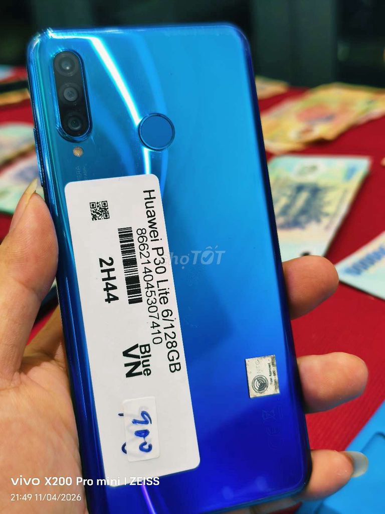 Huawei P30 Lite 128GB Xanh zin full. Mua bán Điện thoại tại Quận Tân Bình Tp Hồ Chí Minh được đăng bởi Táo Bán Lổ hình 1