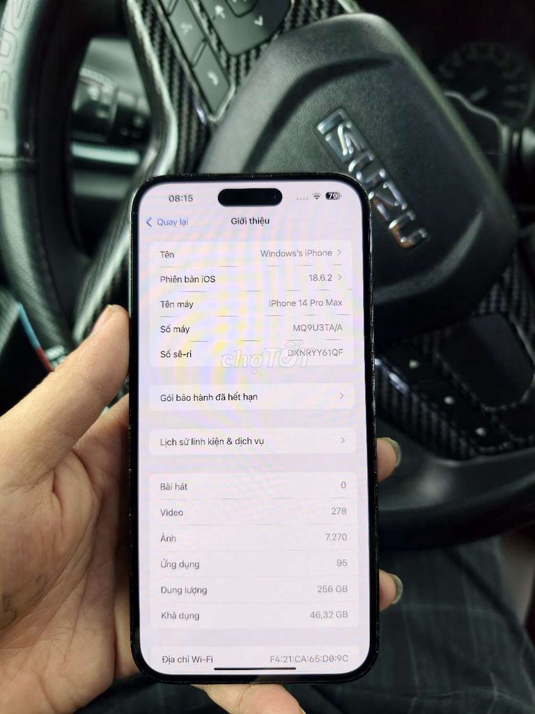 Apple iPhone 14 Pro Max 256GB Đen. Mua bán Điện thoại tại Huyện Cẩm Khê Phú Thọ được đăng bởi Nguyễn Ngọc Anh hình 1