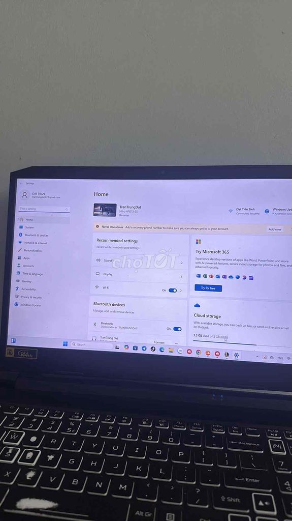 Acer Nitro 5 Spin i5, RAM 16GB, SSD 256GB. Mua bán Laptop tại Thành phố Bắc Giang Bắc Giang được đăng bởi Trần Trung Đạt hình 2
