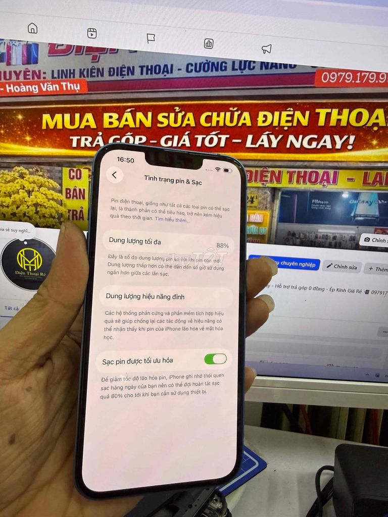 iPhone 13 128GB Quốc Tế, Màu Xanh, BH 3 tháng. Mua bán Điện thoại tại Thành phố Kon Tum Kon Tum được đăng bởi Võ Nguyên hình 1