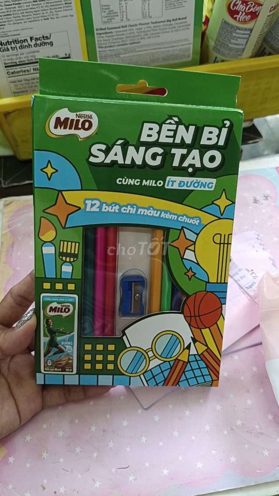 Hộp bút chì màu Milo 12 chiếc