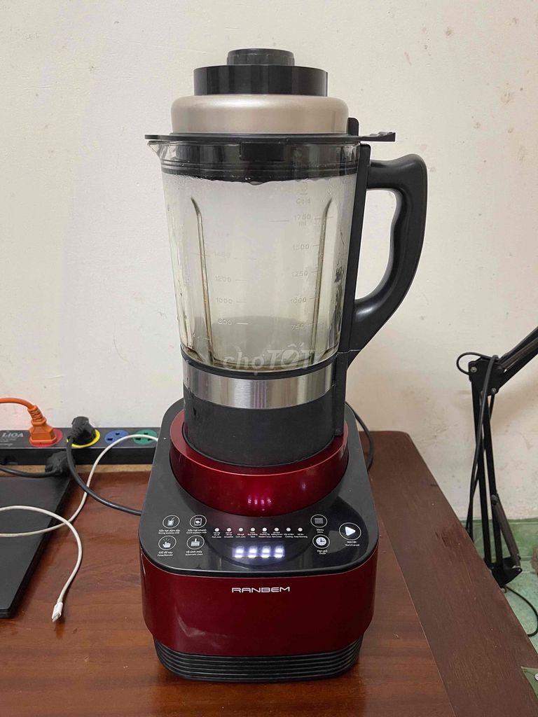 Máy xay sinh tố RANBEM Thủy tinh Đỏ. Mua bán Bếp, lò, đồ điện nhà bếp tại Quận Long Biên Hà Nội được đăng bởi Nguyễn Ngọc Công hình 1