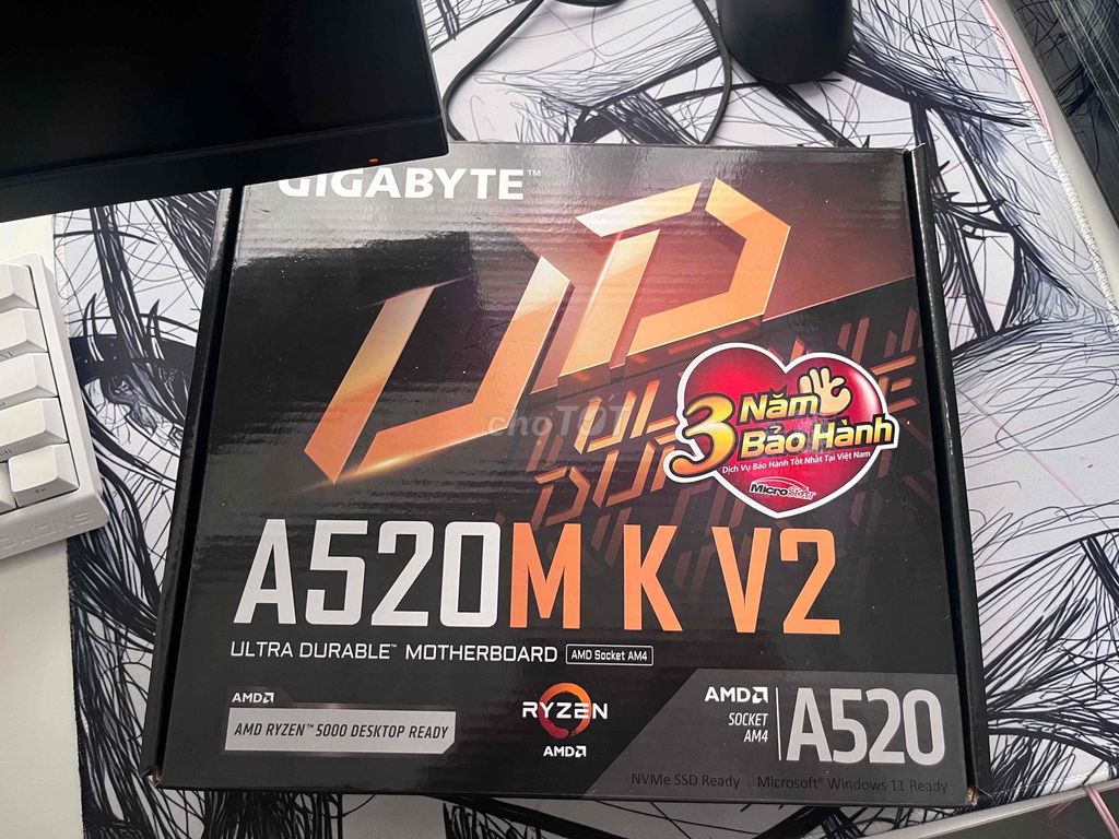 Main Gigabyte A520M K V2. Mua bán Linh kiện (RAM, Card...) tại Quận 7 Tp Hồ Chí Minh được đăng bởi Vân Anh hình 1