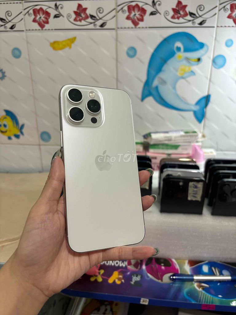 Apple iPhone 15 Pro Max 256GB Trắng. Mua bán Điện thoại tại Huyện Bình Chánh Tp Hồ Chí Minh được đăng bởi Danh Thư hình 1