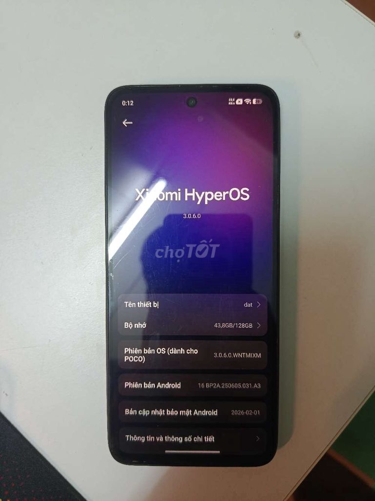 Xiaomi POCO 128GB Đen. Mua bán Điện thoại tại Huyện Đông Anh Hà Nội được đăng bởi Văn Đạt hình 1