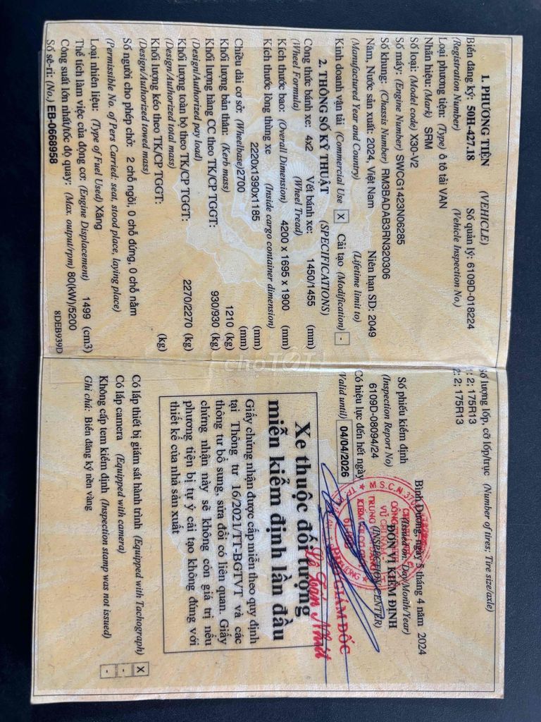 Dongben 2c 950 kg đời 2024 thùng 2,3*1,4 mlanh. Mua bán Xe tải, xe ben tại Huyện Bình Chánh Tp Hồ Chí Minh được đăng bởi Vi hình 6