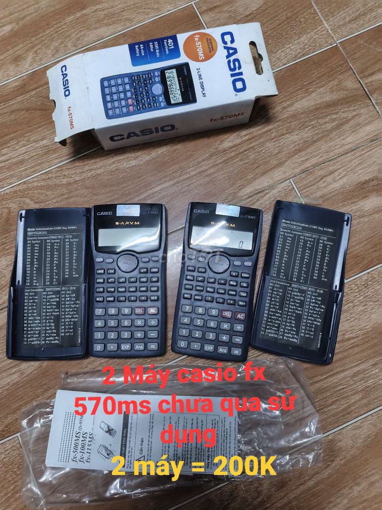 Máy tính khoa học Casio fx-570MS Mới. Mua bán Đồ dùng văn phòng tại Huyện Hóc Môn Tp Hồ Chí Minh được đăng bởi Quang Huy hình 1